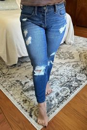 Low-Rise Crop Boyfriend Jeans