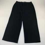 Torrid Black Studio Knit Wide Leg Cropped Trouser Pant 2X