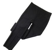 NWT Vince Tapered Crop Trousers in Black Stretch Wool Ankle Pants 12 $335