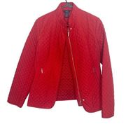 365 Brooks Brothers quilted jacket red size 6