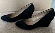 Merona “ suede” platform black heels.