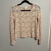 Decree Pink Lace Top