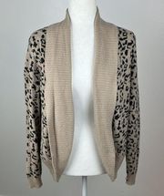 Rachel Zoe Cheetah Print Cardigan Size M