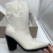 Marc Fisher Rogers Western Boot in White