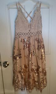 Lightning In A Bottle Hippie Boho Glam Sun Dress