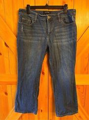 Who What Wear Jeans Womens Size 12 Cropped Dark Wash (3004)