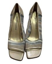 Apostrophe Vintage Mesh Leather Heels - Woman’s Size 8.5