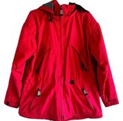 Obermeyer Dynamic Ski Jacket Hooded Full Zip Lined Outdoor Snowboarding Red 12