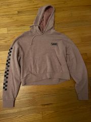 Cropped Checker Hoodie