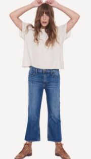 💕THE GREAT💕 The Relaxed Nerd Crop Flare Jeans 30