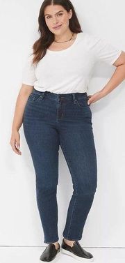 Lane Bryant | Signature Fit Straight Jean Everyday Dark Wash FlexMagic Waistband