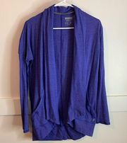 New Balance Blue Purple Cardigan Sweater