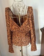 NWT  Shannon long sleeve top