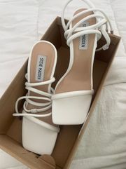 Steve Madden White Heels