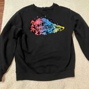 blacklight black crew neck sweatshirt size m