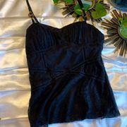 XOXO BLACK LACE TANK