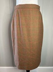Georgio Grati Vintage Tweed Pencil Skirt US Sz 8 Made In Italy STUNNING SKIRT!