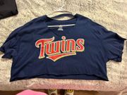 Baseball Twins Cropped Tee 