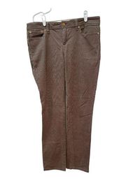 Tory Bruch Super Skinny Brown Corduroy  Jeans Size 31