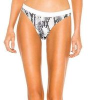 Superdown Brently Bikini Bottom White Snake Women's Size XS