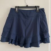 Navy Blue Tennis Skort with ball pocket