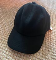 Women’s Black Felt Baseball Hat Cap