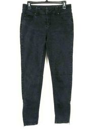 Silence + Noise Black Ankle Zip Skinny Jeans