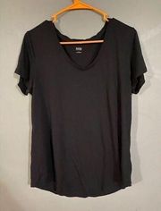 A.N.A V Neck Short Sleeve Top Size Large