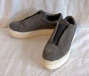 All Saints Aya Suede Platform Slip On Sneaker 38/8