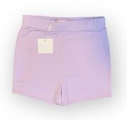 NWT  Women’s Purple Size L Biker Shorts, Super Stretch Spandex Bottoms