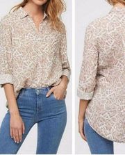 Beachlunchlounge Alanna Cheetah Print Blouse