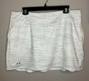 Under Armour white & gray heat gear athletic mini skirt women’s size XL