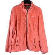 Free Country Melon Colored Furry Teddy Full Zip Jacket Women’s XXL