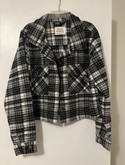 Plaid Black And White Jacket 