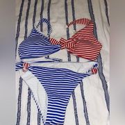 red white & blue swim suit