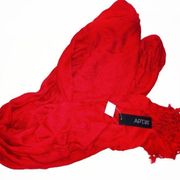 APT 9 new with Tags red fringe scarf