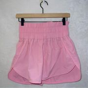 Zenana Pink High Waisted Athletic Shorts size small