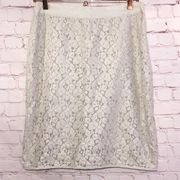 The Limited Cream lace skirt with shimmer