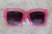 NWT Frye and Co. Women's Pink Oversized Square Sunglasses