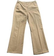 St. John Sport By Marie Gray Wide Leg Tan Pants Sz 12