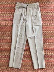 VTG LIZ BAKER HOUNDSTOOTH ADJUSTABLE BELT TROUSERS