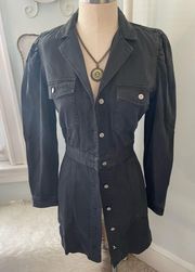 Rails lisette denim dress in carbon