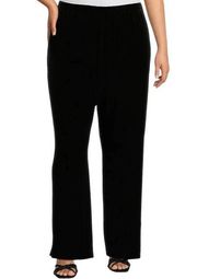 NWT Alex Evenings Black Velour Pants