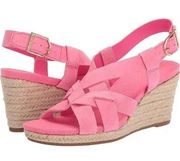 Cole Haan Strappy Wedge Sandals in Barbie Pink Size 6 BNWOB