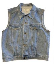 Vintage Paris Blues Denim Women’s Vest Size L