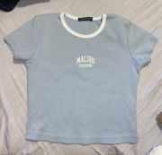 Brandy Melville Malibu California Baby Tee Shirt