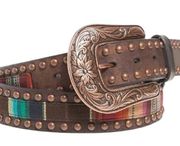 womens serape center cooper studd edge western leather belt A1526097 Small