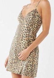 Mink Pink NWT Leopard Print Jagger Denim Dress M