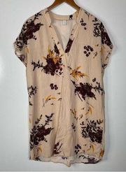 Gentle Fawn Floral Shift Dress Size Medium