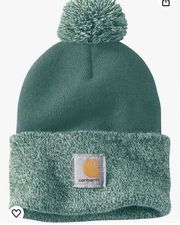 Carhartt NWT  Women's Lookout Hat Colorblock Beanie Slate Green